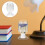 Glass Cloche Shaped Matches Holder Clear 1pack 5