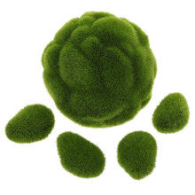 5pcs Artificial Moss Rocks for Floral Arrangements and Fairy Gardens