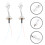 2pcs miniature ceiling lights for sand table diy building materials 4