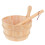 conjunto balde e colher para sauna, acessórios práticos 4