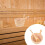 conjunto balde e colher para sauna, acessórios práticos 3
