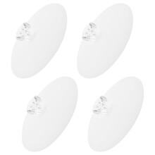 4 tampas transparentes resistentes para canecas domésticas