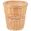 Wicker Trash Can Rectangular Light Yellow 1 Piece 1
