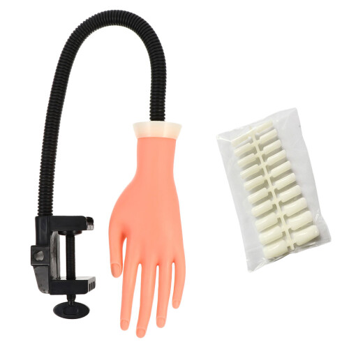 1 set kunstnagels met verstelbare nagelmodelleerhand