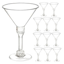 14Stk Robust Weiße Plastikgläser Für Cocktail Und Weinparty
