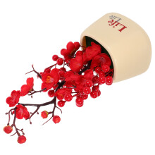 3Pcs Fake Plum Blossom Branches Artificial Fortune Tree for Home Decor