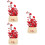 3Pcs Realistic Plastic Artificial Bonsai Tree Multi-Color Office Decor 9