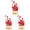 3Pcs Realistic Plastic Artificial Bonsai Tree Multi-Color Office Decor 4