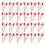 2000 stuks zichtbare plastic brandblusserafsluitingen rood 11