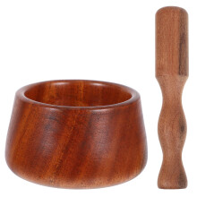 set knoflookmortier met stootstaaf en persbeker