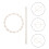 boho gardinenband handgewebte halterung satz 6