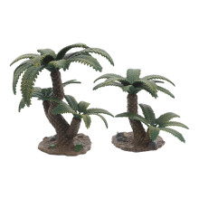 2 kunststoff-miniaturbäume, - für diys und landschaft