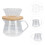 1 set streifenglas-kaffeefilter, wiederverwendbares mit tüll 9