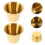 2Pcs Stainless Steel Sauce Holders Golden Multi-Function Kitchen Cups 7