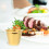 2Pcs Stainless Steel Sauce Holders Golden Multi-Function Kitchen Cups 2