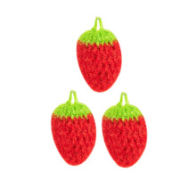 3 geschirrtücher aus , waschlappen zum abwaschen (rot)