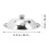 Pot Visible Lid Practical Kitchen Accessory 30x30cm Silver 11