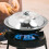 Pot Visible Lid Practical Kitchen Accessory 30x30cm Silver 9