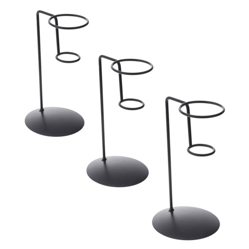 3er-pack eishörnchenhalter aus eisen für eierwaffeln