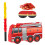 1 Set Fire Truck Pinatas with Blindfold Bat and Confetti 1