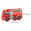1 Set Fire Truck Pinatas with Blindfold Bat and Confetti 2