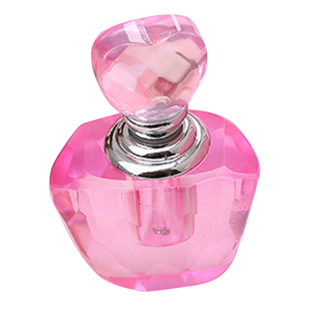 Villcase 3Pcs Glass Perfume Bottles With Heart-Shaped Topper