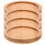 4pcs round bamboo coasters for drinks, small saucers for home 8
