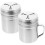 2 Pcs Containers Castor Utensils For Kitchen Sugar Bowl 5