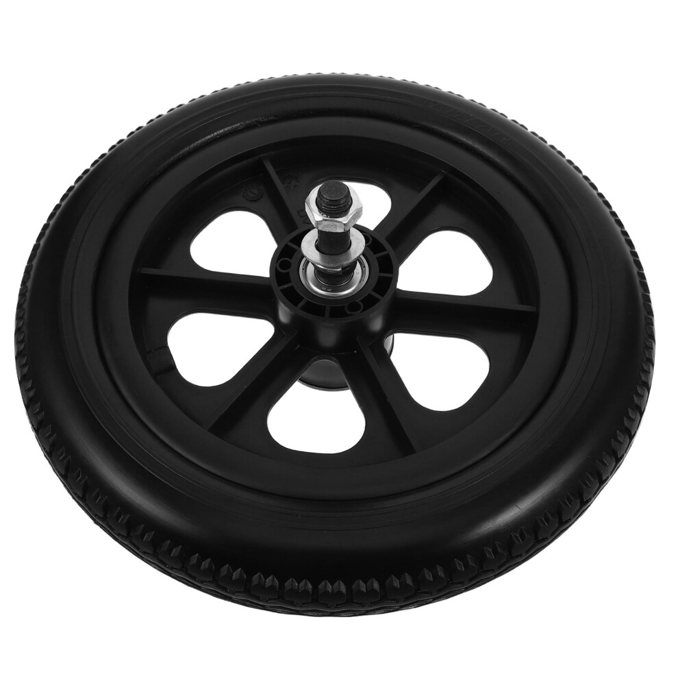 Happyyami Black Polyurethane Foam Solid Wheelchair Tire Lightweight For