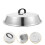 Cookware Lid Silver Arched Dome 2set 13.8x13.8x2.8in 9
