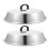 Cookware Lid Silver Arched Dome 2set 13.8x13.8x2.8in 1