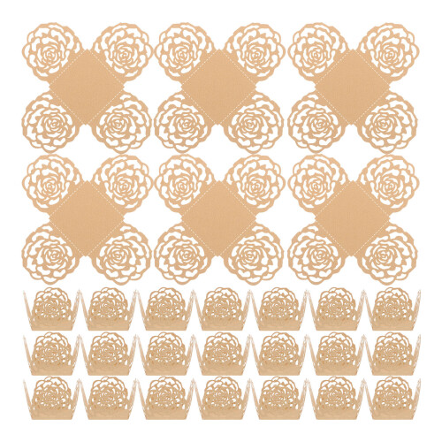 50pcs Chocolate Wrappers Hollow-Out