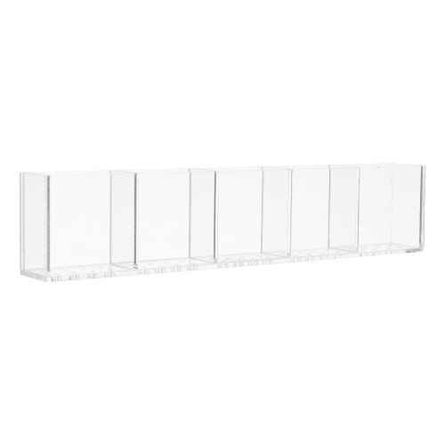 Acrylic Straw Holder for Cabinet Adhesive Storage Container