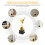 Ce Trophy Award Golden Plastic Elegant Design For Events 9