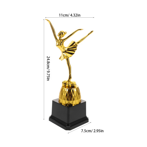 Ce Trophy Award Golden Plastic Elegant Design For Events 2