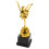 Ce Trophy Award Golden Plastic Elegant Design For Events 11