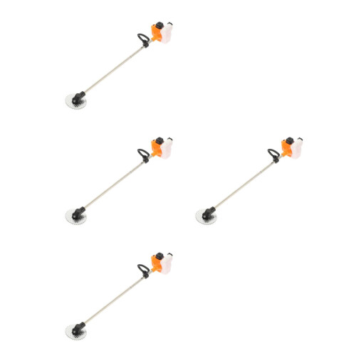 4pcs Mini House Mower Model PVC Garden Tool Decor 2