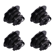 4 szt. adapter PVC typu Boston do pomp powietrznych, czarny