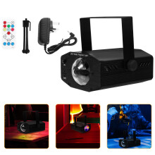 rgb led schijnwerper muziekgestuurd met rimpeling effect zwart