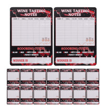 30pcs wine tasting cards 18x12.6cm for evaluation and aroma notes