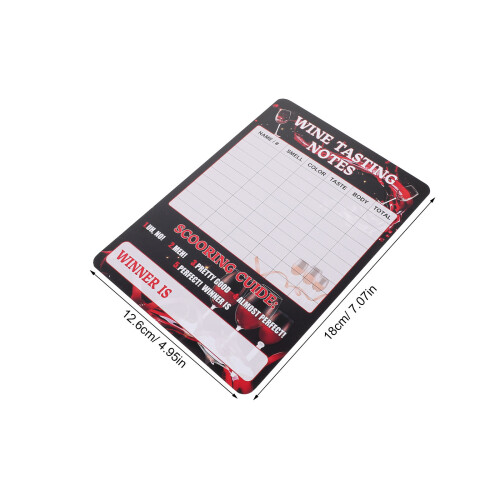30pcs wine tasting cards 18x12.6cm for evaluation and aroma notes 1