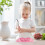 Set baby van siliconen met bord en 6