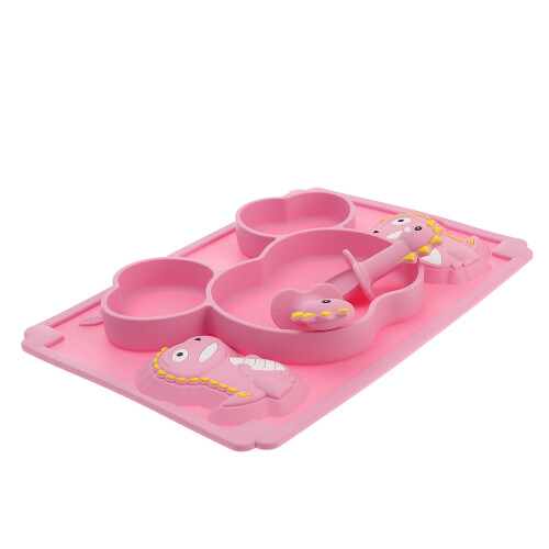 Set baby van siliconen met bord en