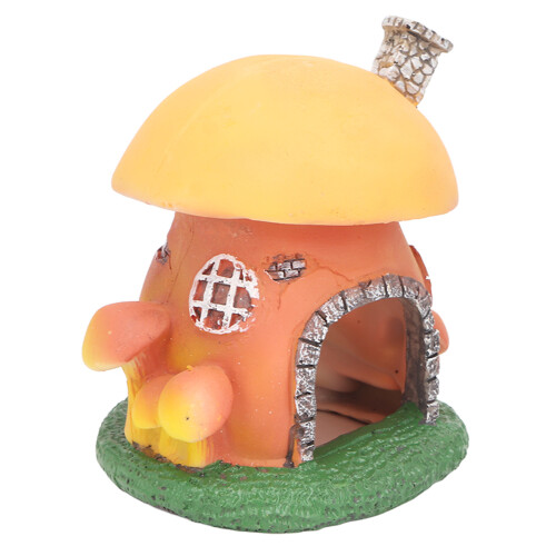 Aquarium-Pilz-Schloss-Ornament, Simulationsharz, 2