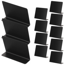 12St Compacte Zwarte PVC Krijtborden Voor - En Partij Aanduiding