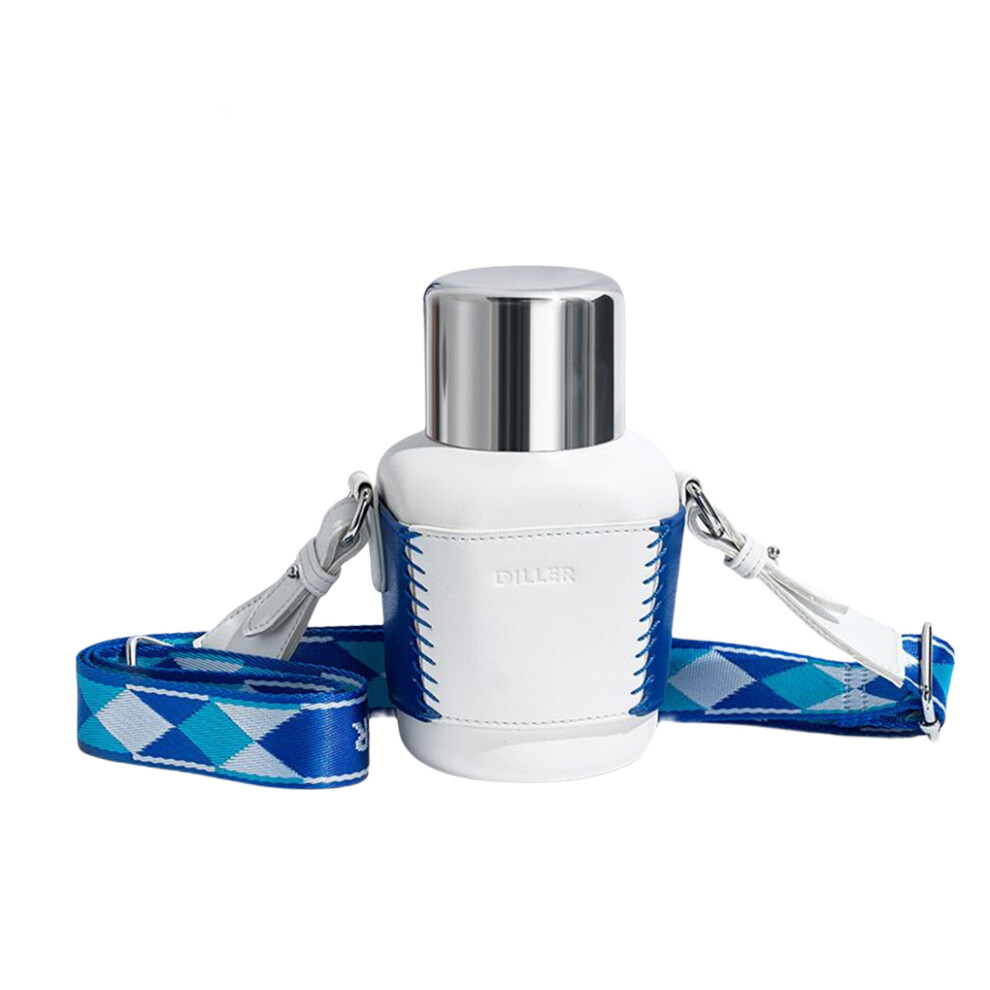 (White) Vacuum Insulative 420ml Shopping Vacuums Drinkware with Crossbody-image-OPC-PKKDQKC-NEW