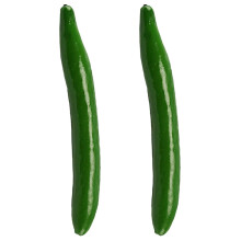 8Pcs Green Foam Cucumbers Artificial Lifelike Vegetable Models Decor