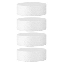4 ronde schuimcake dummies voor fondant oefenen taartdecoratie