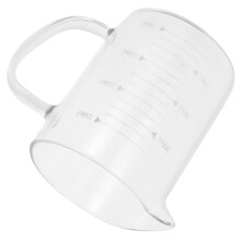 milchglasbecher glaswasser- und milchtrinkbecher mit skala 300 ml