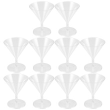 10 stk plastik cocktailgläser wein sekt whiskey becher